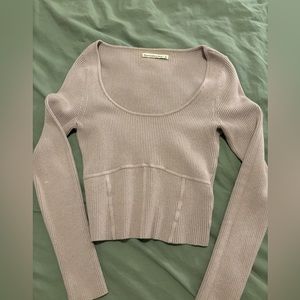 Abercrombie corset sweater top